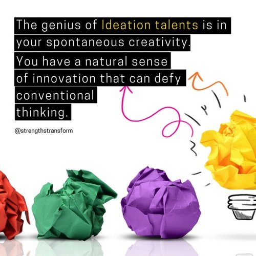 ideation strengthsfinder talent cliftonstrengths 